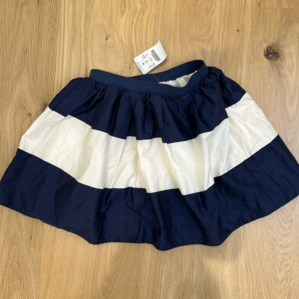 J crew girls crew cuts striped skirt
